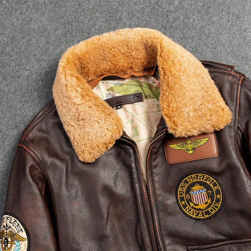 Men's Genuine Leather G1 First Layer Motorcycle