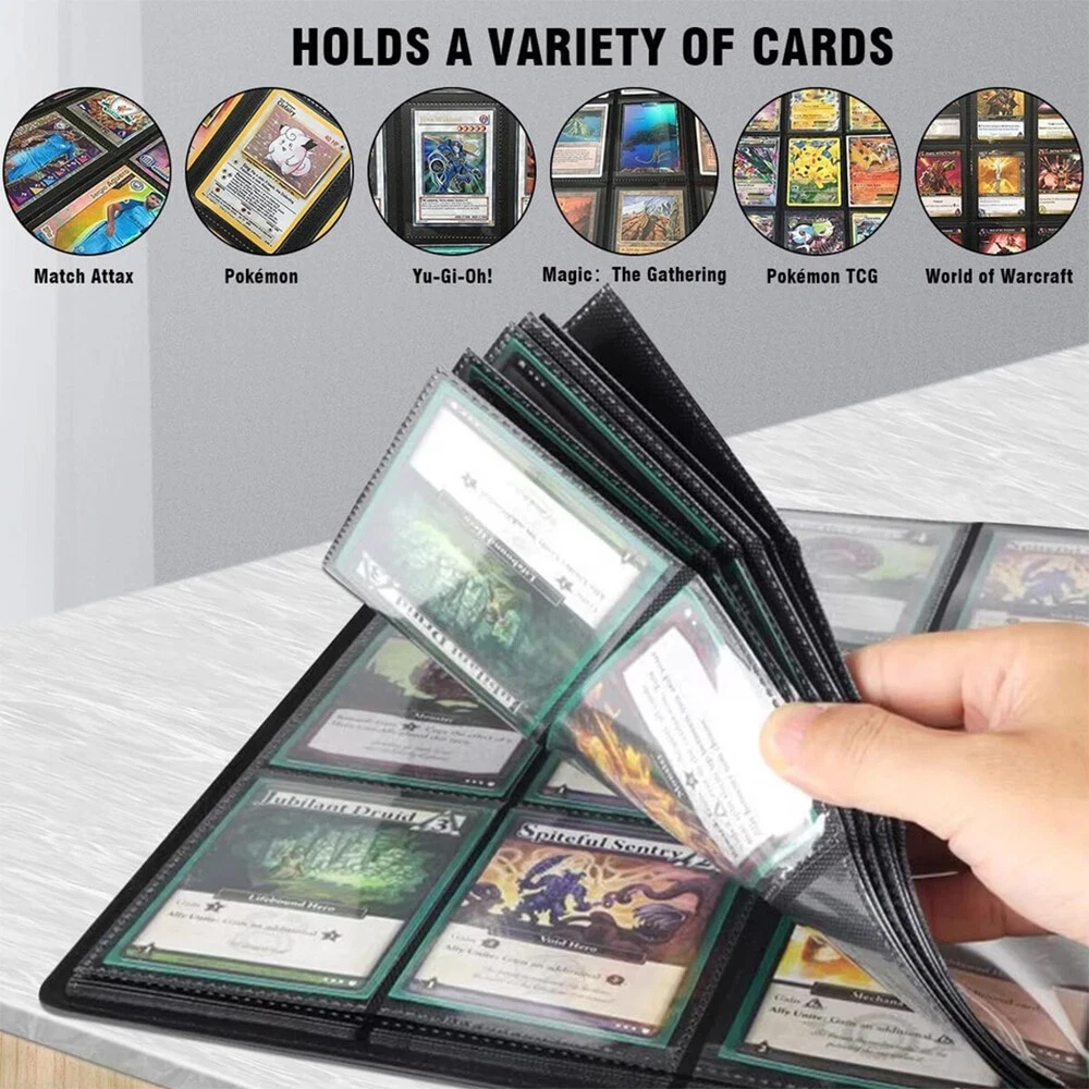 Trading Cards Album Folder 360 Pockets Card Binder Holder Game Sleeves Case — image 9