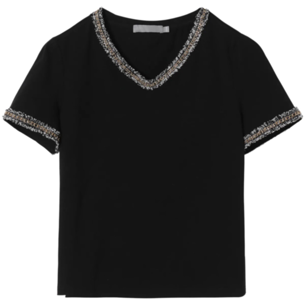 Short-Sleeved Women's Summer Solid Color Slim Fit All-Match Bottoming Shirt Women