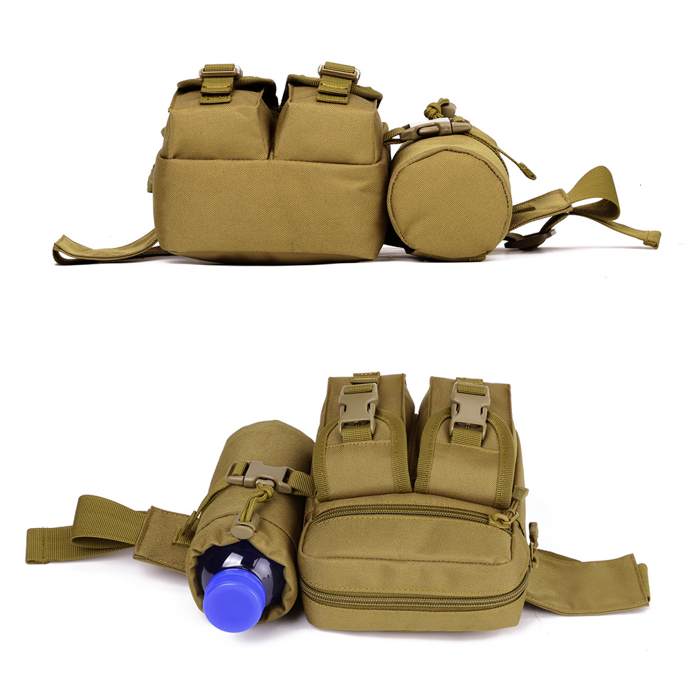 Camping Outdoor Waist Bag Tactical Nylon Waterproof Military Bag With Water Bottle Pockets For Traveling Riding Travel Hiking Climbing — foto 5