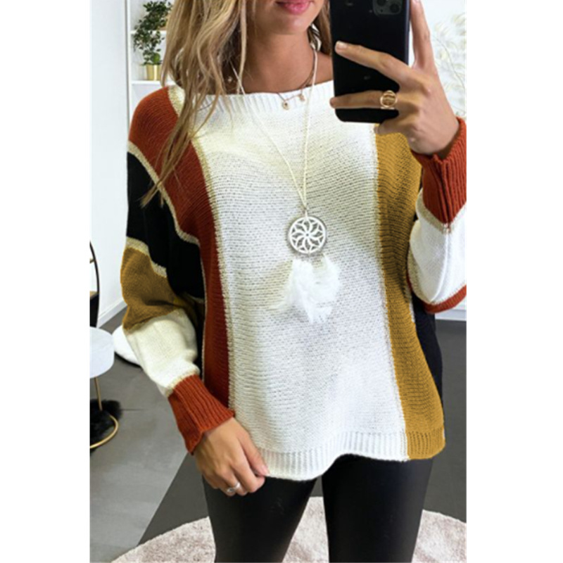 Title 2, Maglione pullover casual color block in acrilic...