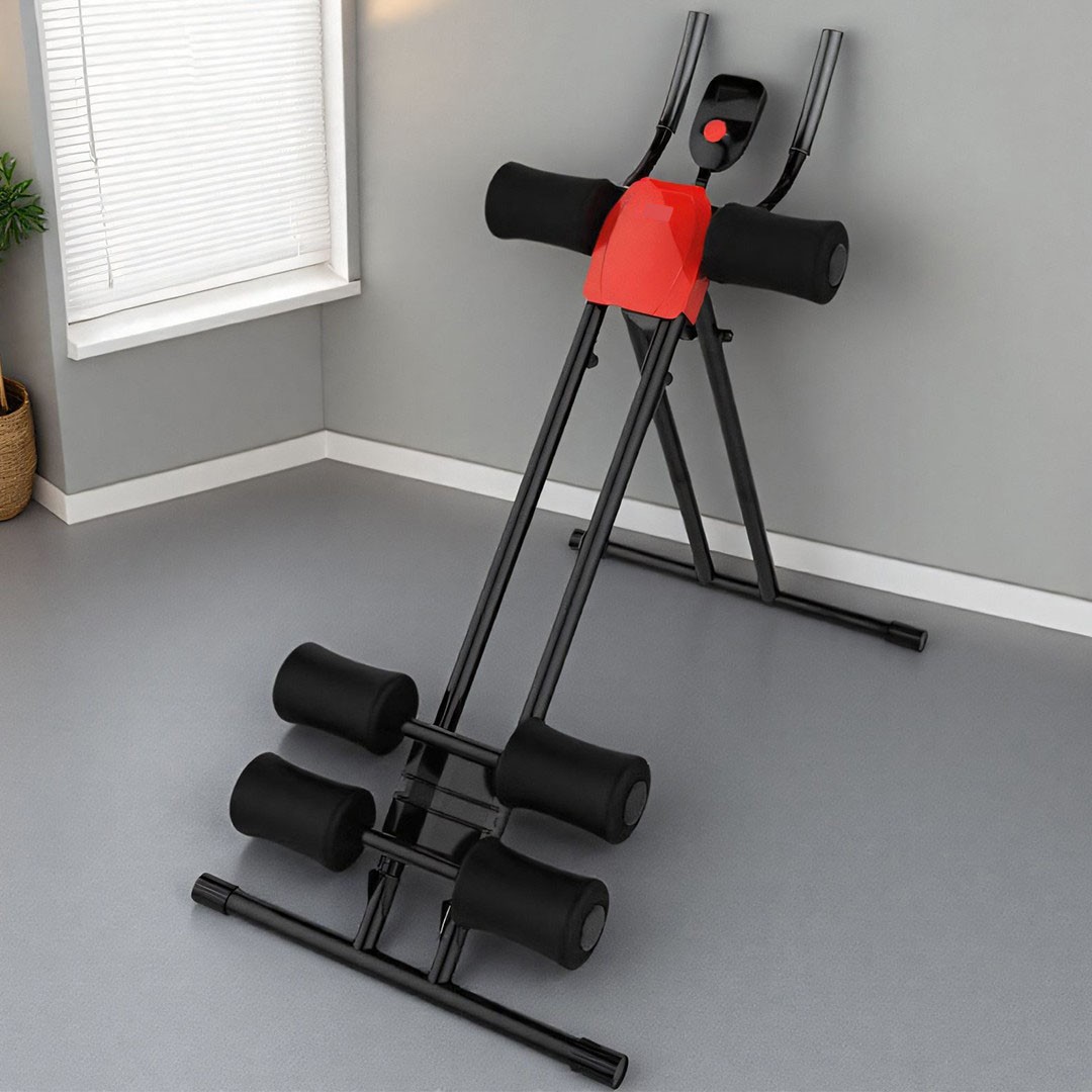 Ab Crunch Machine Abdominal Trainer Plank Glider Home Gym