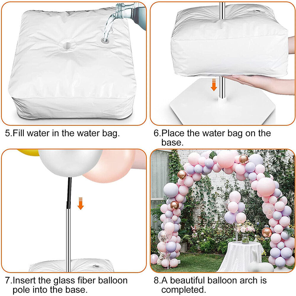 Balloon Arch Column Frame Garland Adjustable Arch Stand Wedding Party Decor 18