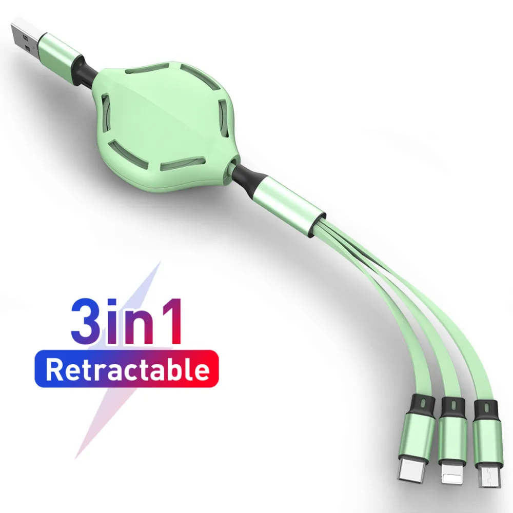 Flexible and Fast Charging Three-in-one Liquid Soft Rubber Data