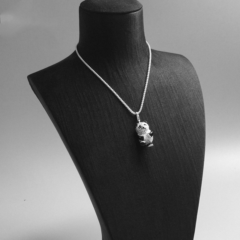 White Panda Pendant Cute Student Jewelry Simple Female Exquisite Hanging