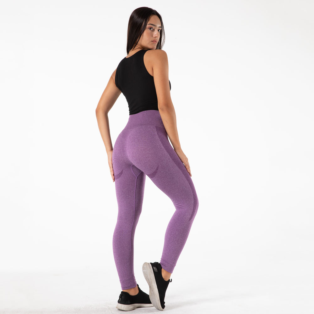 Title 5, Leggings sportivi da yoga viola a vita alta sen...