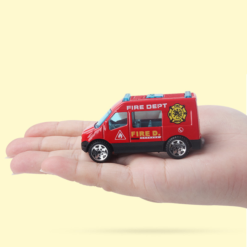 Camion de pompier jouet en alliage — Voiture miniature 1:64 16