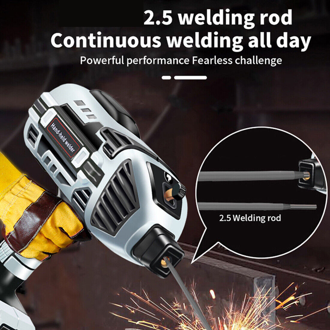 4600W 220V Electric Welder Hand Held Welding Machine Kit Digital A Rc Tool — image 2