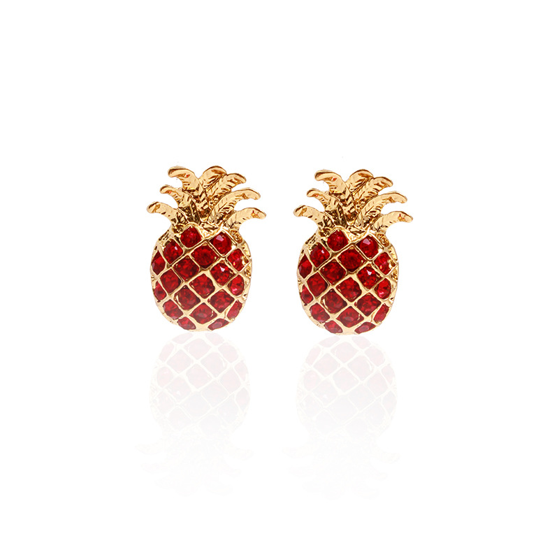 New Fruit Pineapple Earrings Personality Fashion Earrings Female Accessories