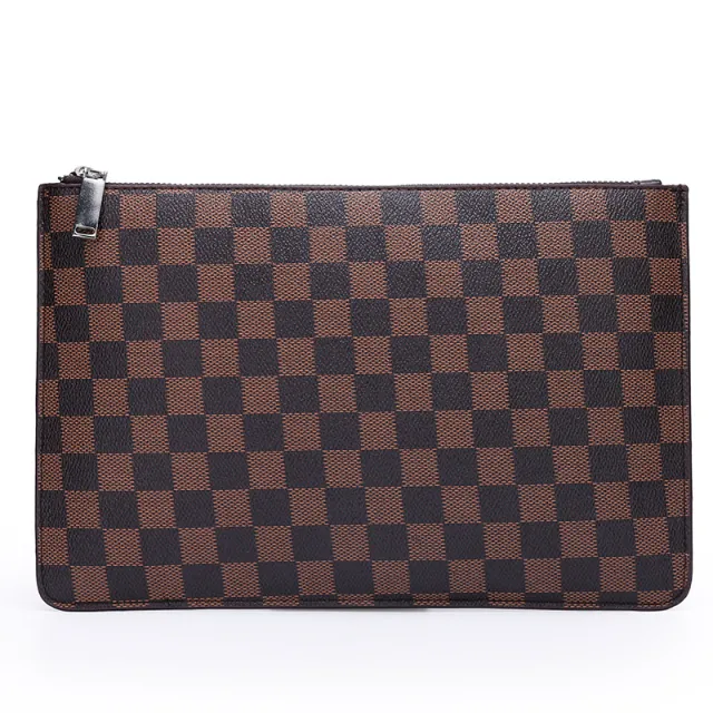 Men's Soft Pu Plaid Business Casual Clutch Red - Shop at LoveMi