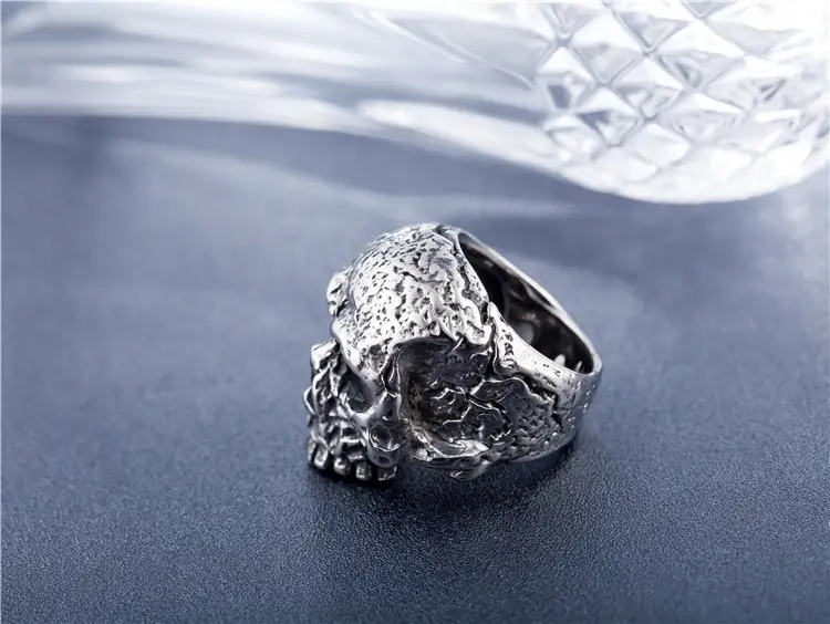 New Vintage Gothic Skull Men's Titanium Steel Ring