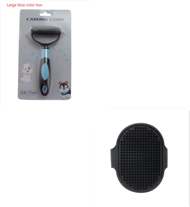 Pets Dematting Comb Pet Dog Cleaning Hair Removal Comb Setg - Shop at LoveMi