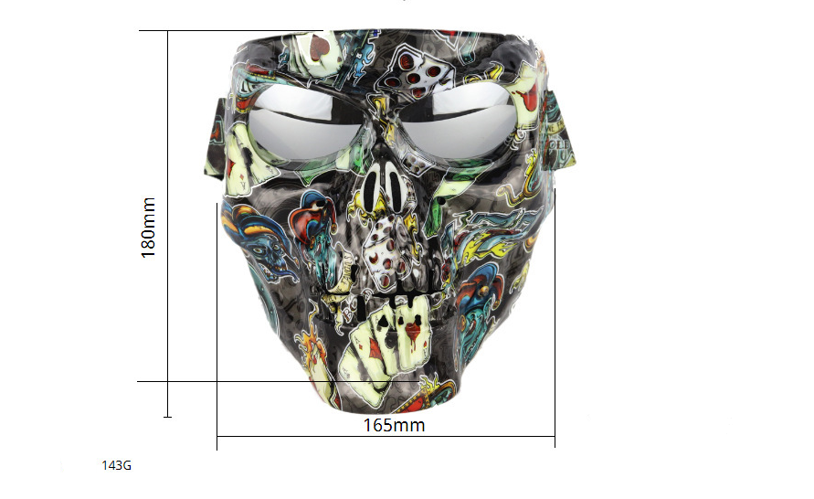 Skull Mask Motorcycle Goggles | Wind Dust Resistant