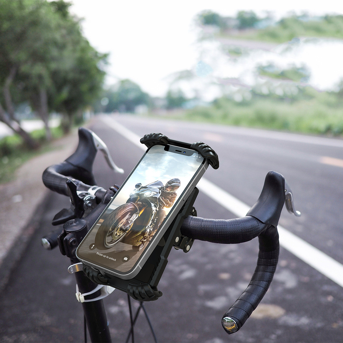 New Motorcycle Electric Vehicle Mobile Phone Multifunctional Shockproof Navigation Bracket - Image 3