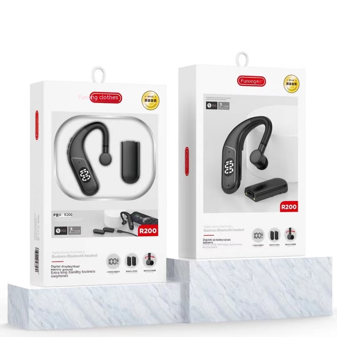 Digital Display Ear Hook Sports Headset - Image 12