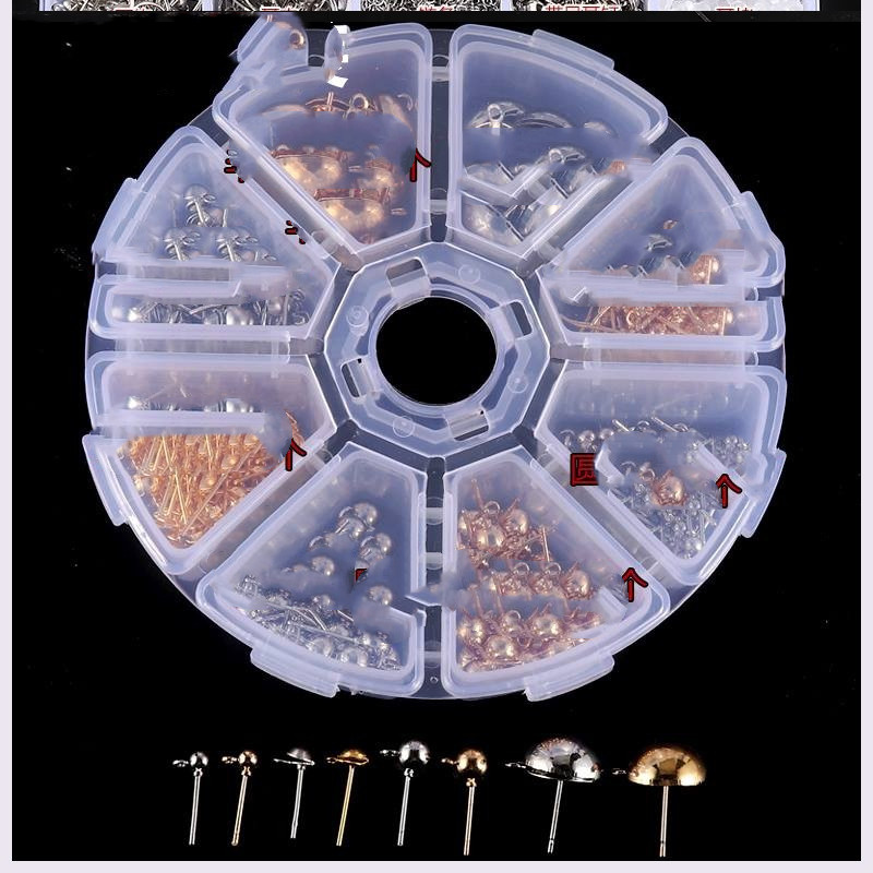 Homemade Earrings Handmade Material Kit Diy Set Accessories Parts Silver Plated