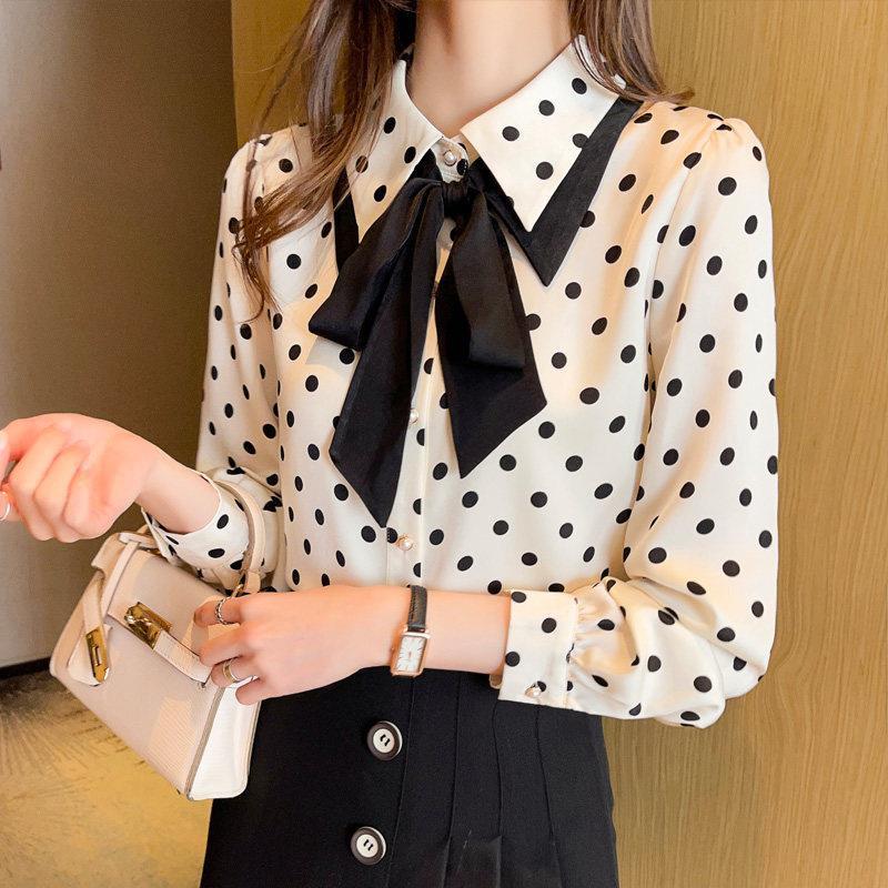 Women's Long-sleeved Bottoming Chiffon Shirt