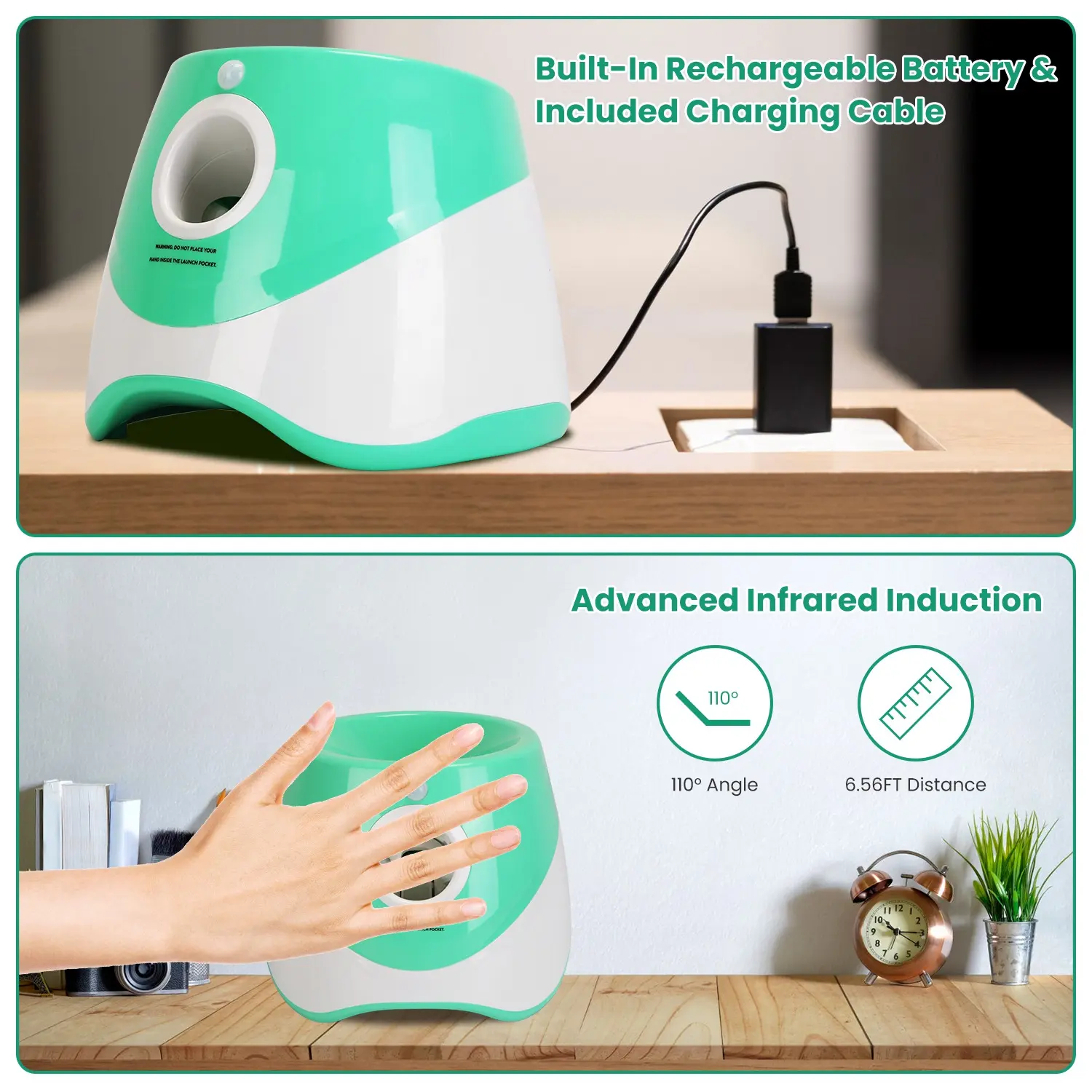 Automatic Dog Ball Launcher Toy Included 6