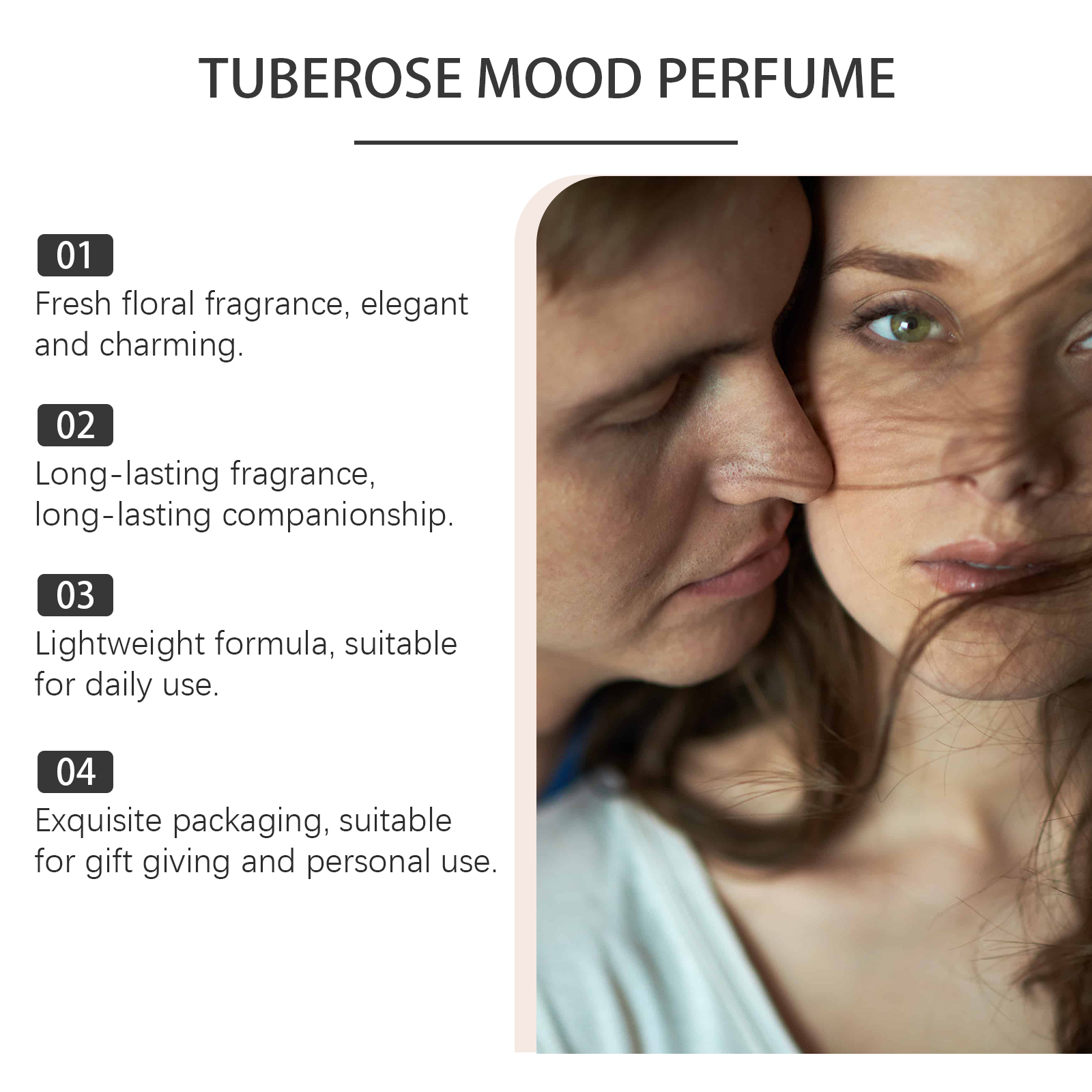 Tuberose Mood Roll On Perfume, 12ml Arabian Style Floral Perfume Oil
