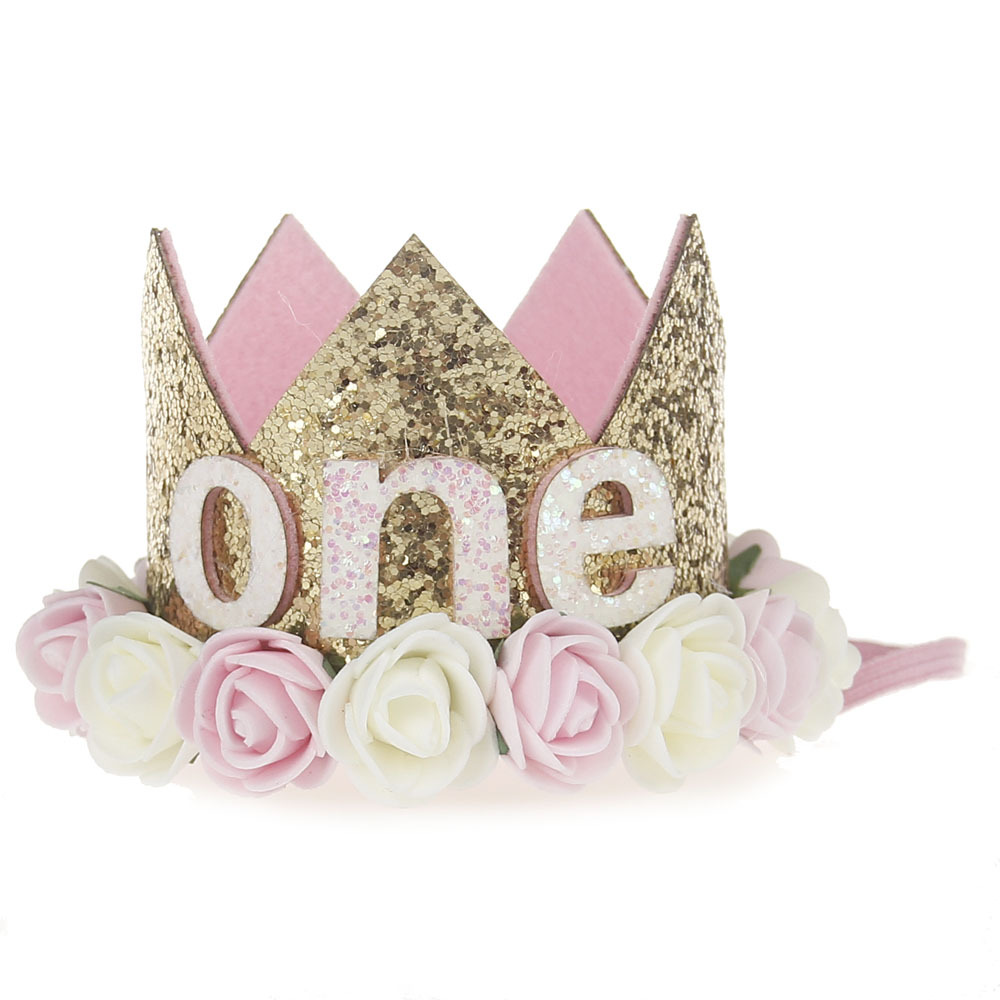 Children's Hair Band Crown Hair Accessories Baby Birthday Party Show White - Shop at LoveMi