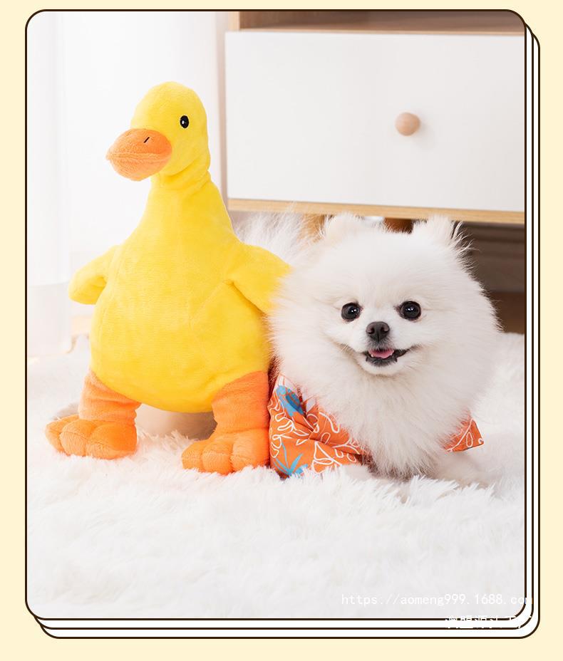 Title 4, Juguete para perros Pato Ruidoso de Peluche Res...