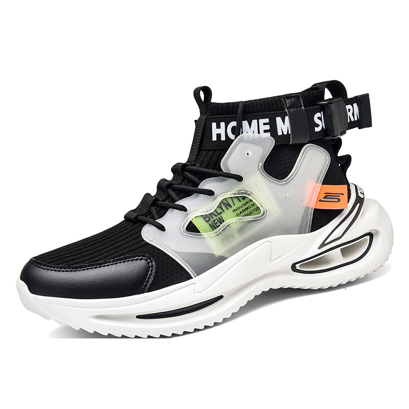 Title 4, High-Top Male Youth Flying Socks Casual Shoes