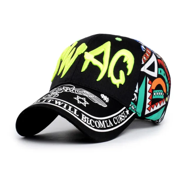 Embroidery Hat Ladies Autumn Baseball Cap Black - Shop at LoveMi