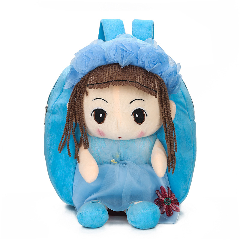 Boys And Girls Cartoon Cute Canvas Doll Backpack — foto 2