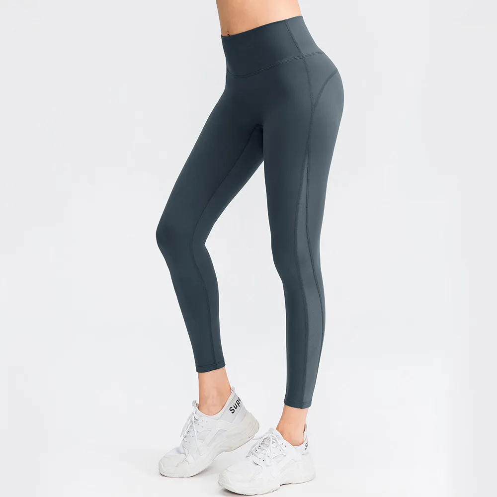 Butt Lifting Workout Leggings For Women Seamless High Waisted Yoga Pants - Gray
