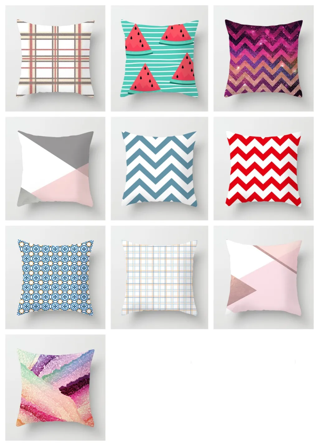 Square pillowcase cushion cover - 10Color Set
