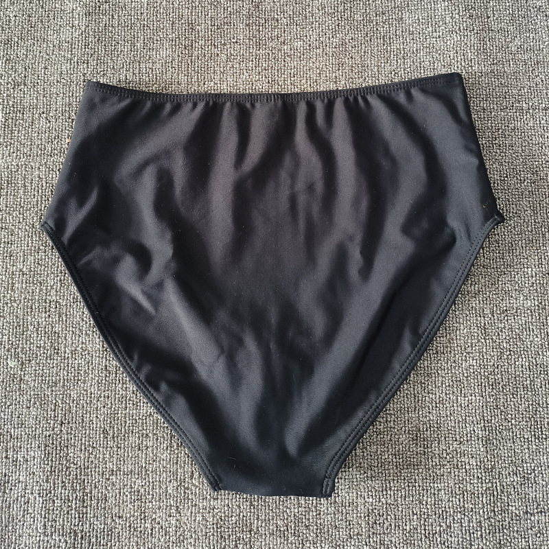 Title 3, Black Triangle High Waist Bikini Bottoms