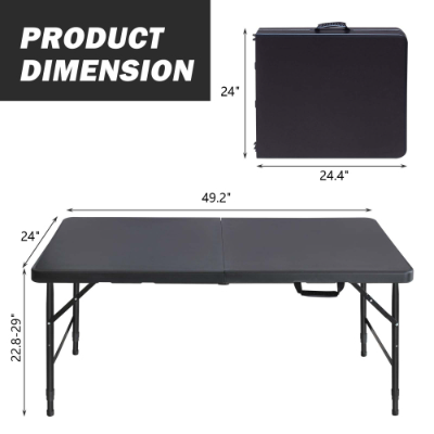 Portable Folding Table Indoor&Outdoor Maximum Weight 135KG Foldable Table For Camping thumbnail 5