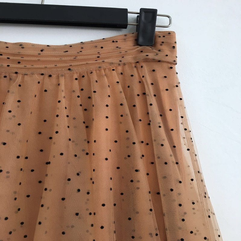 Title 9, Polka dot mesh rok met elastische hoge taille v...