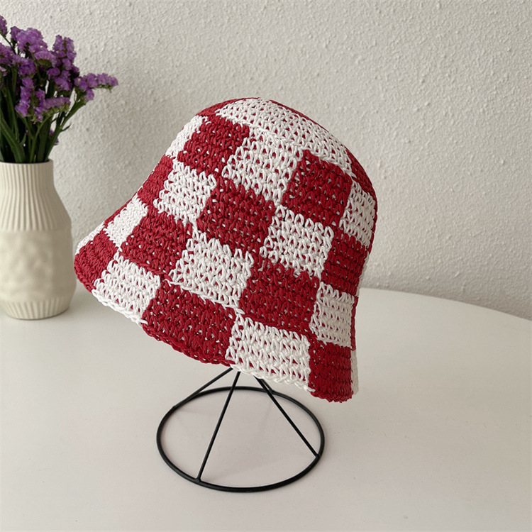 Red and white squares