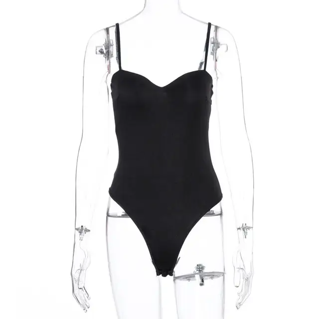 Bodysuit Women's Sexy Halter Solid Color