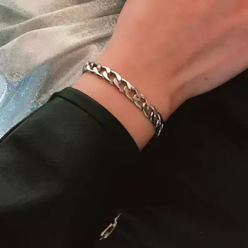 Titanium Steel Twisted Rope Bracelet Men's Fashion Personality