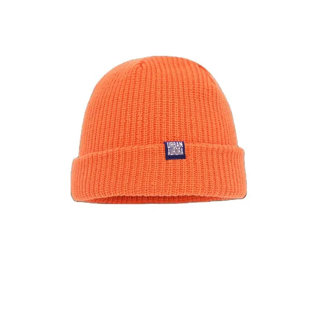 Cute And Fashionable Patchwork Wool Hat Orange - Shop at LoveMi