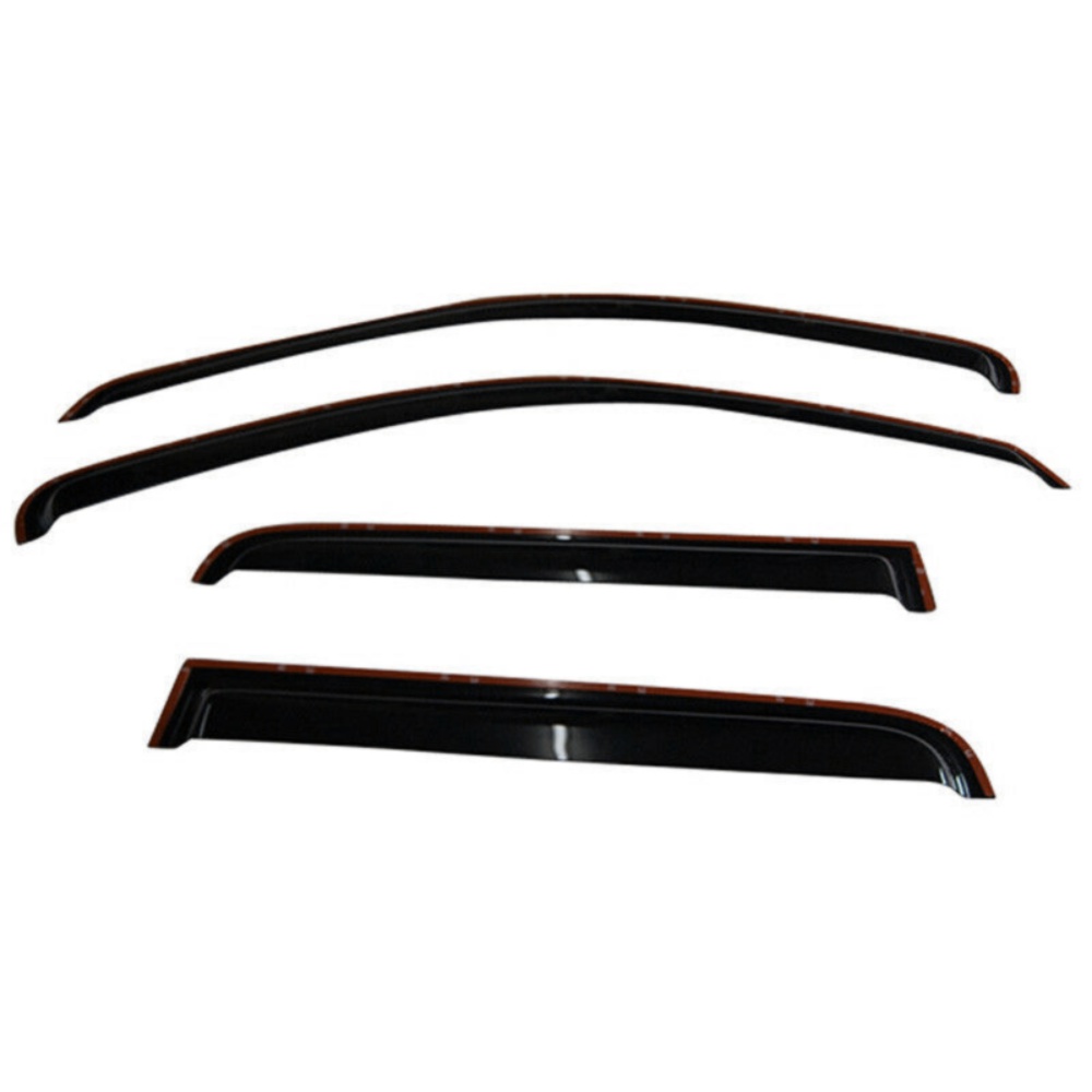 For Dodge 00-04 Dakota Crew Cab In Channel Acrylic Slim Style Window Visors 4Pc