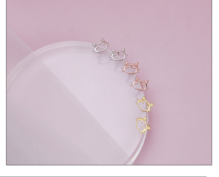 Simple Forest Sweet Cat Girl Earrings