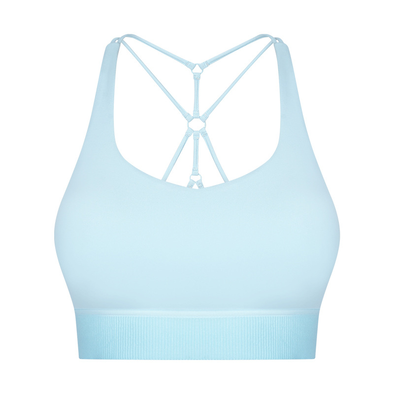 Title 5, Reggiseno sportivo in nylon a spalline sottili,...