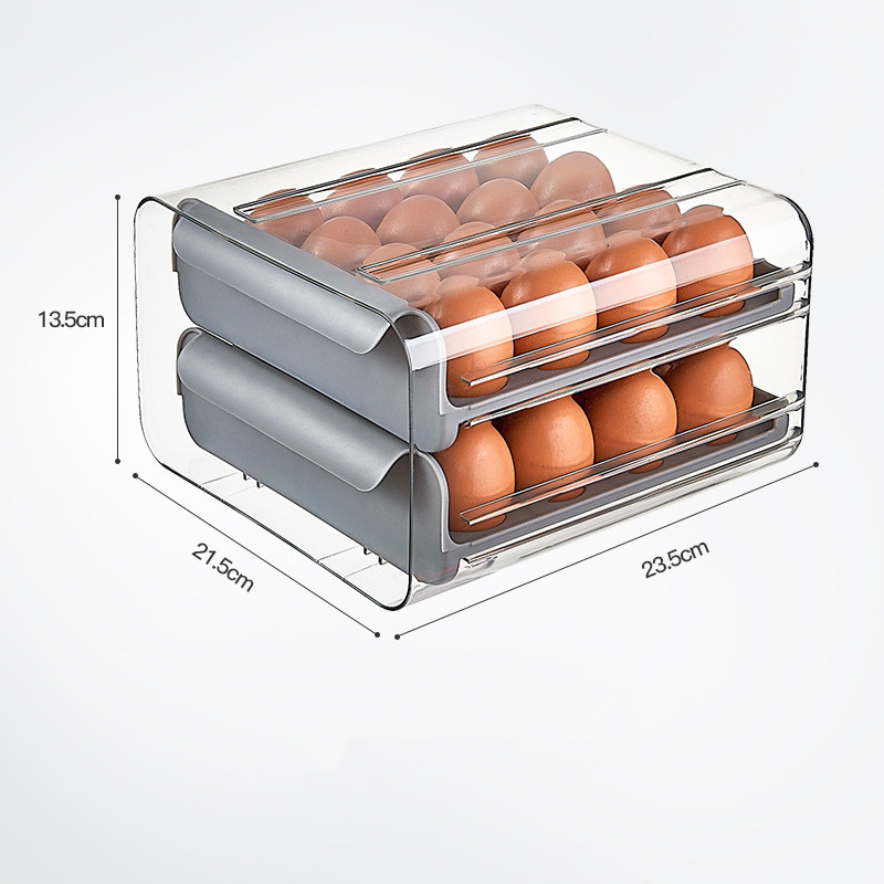 Title 1, Kitchen Drawer Type Transparent Double Layer 32...