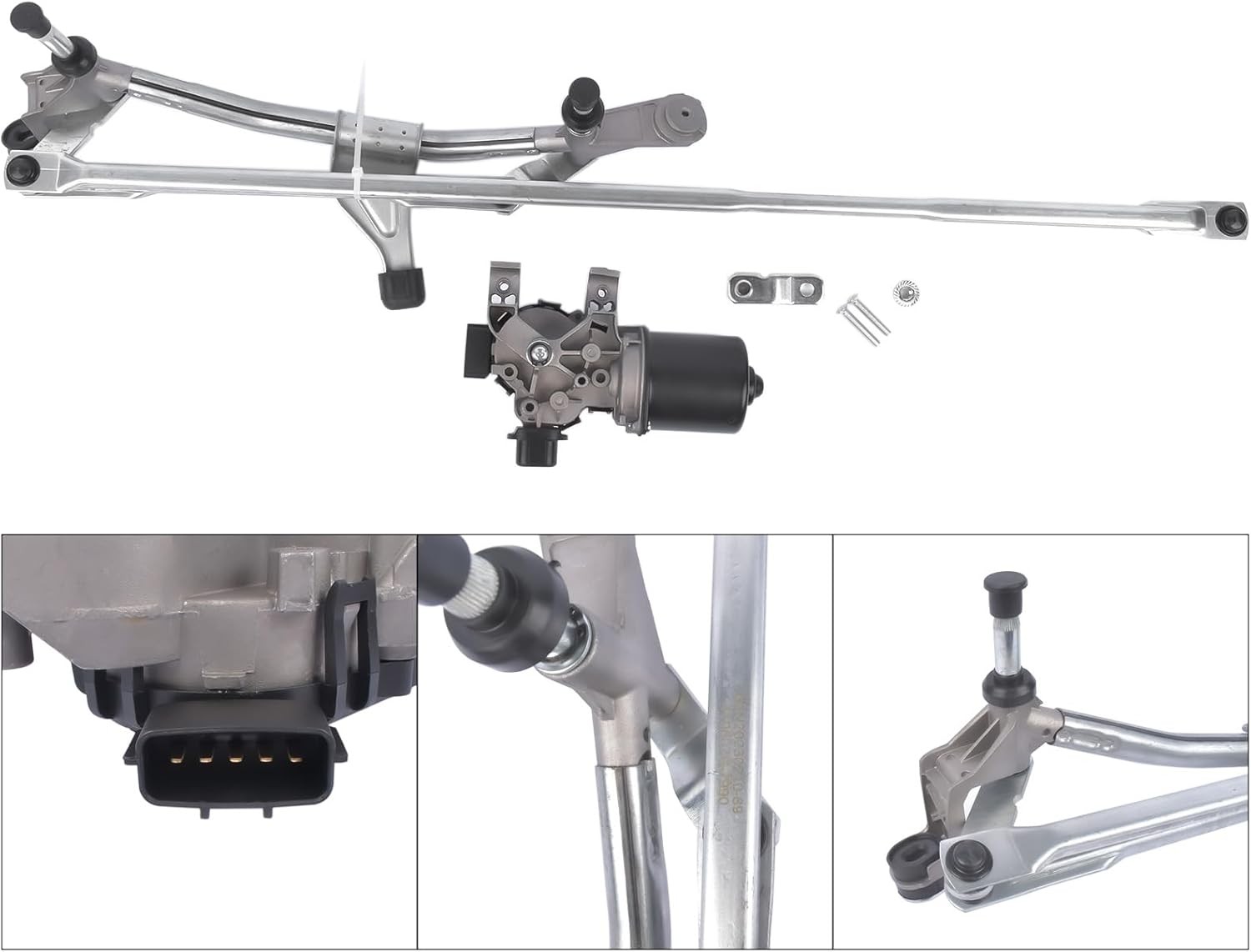 Front Wiper Motor Linkage Bar Assembly Fit For Renault Clio MK4 — image 2