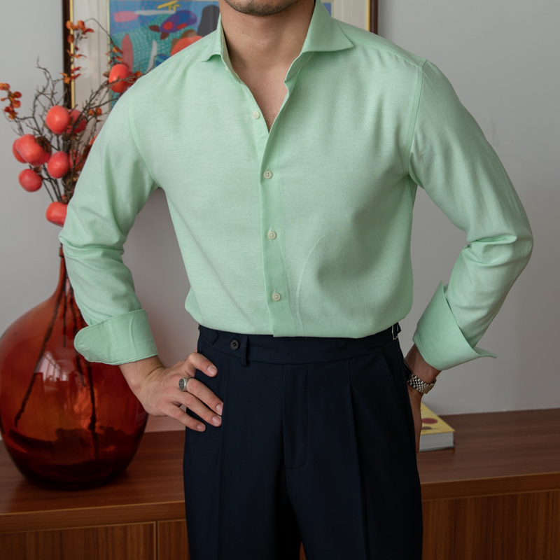 Men's Casual Cotton All-fit Long-sleeved Shirt