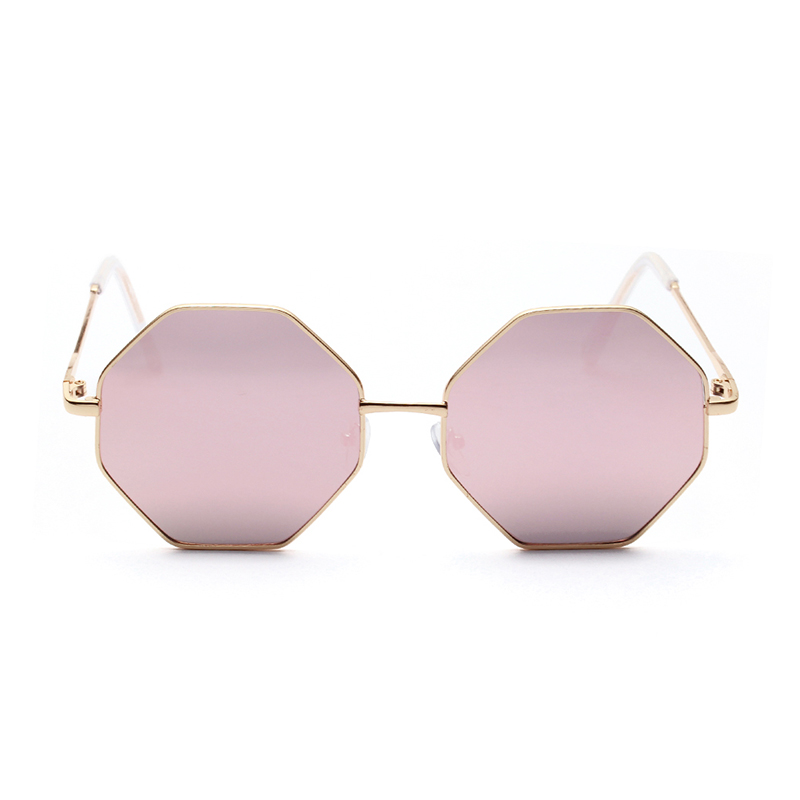 Diamond Polygon Color Clear Lens Sunglasses - Image 6