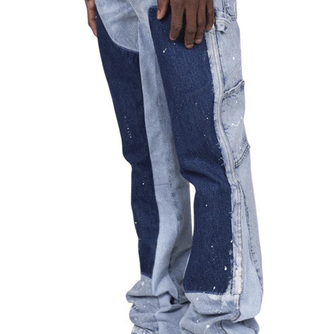 Title 5, Pantaloni da uomo in denim con cuciture a contr...