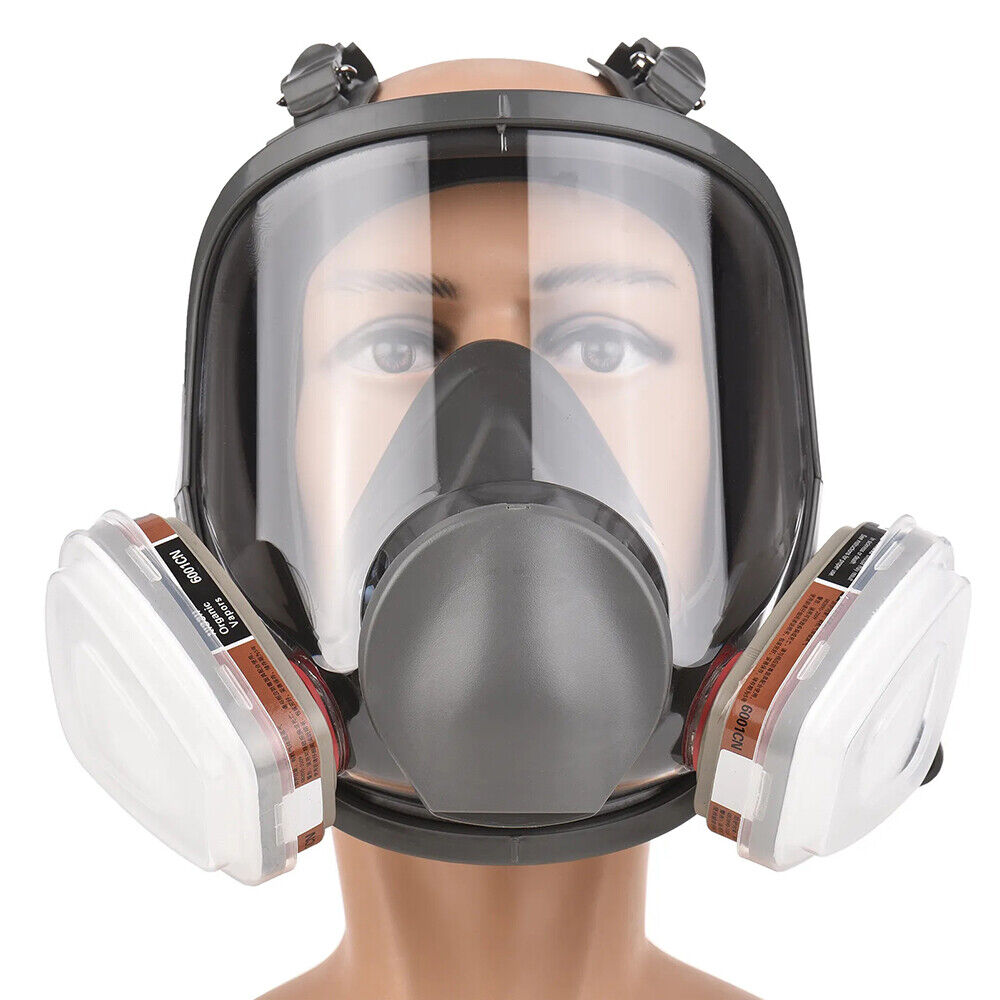 6800 Full Face Mask 15-in-1 Gas Mask, Respirator Against Chemical Fumes And Paint Splashes, 95 Filtration Efficiency
