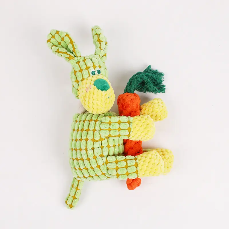 Funny Donkey Plush Dog Toy Squeaky Sound Interactive Chew Molar Pet Toy
