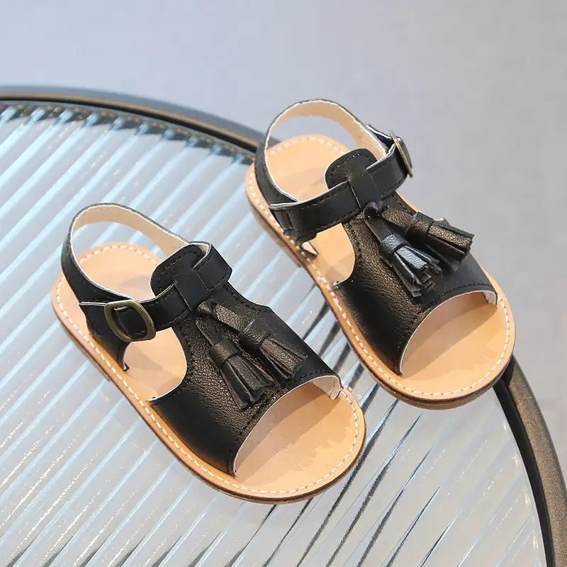 Small Middle Child Fashion Soft Bottom Retro Little Girl Children's Shoes