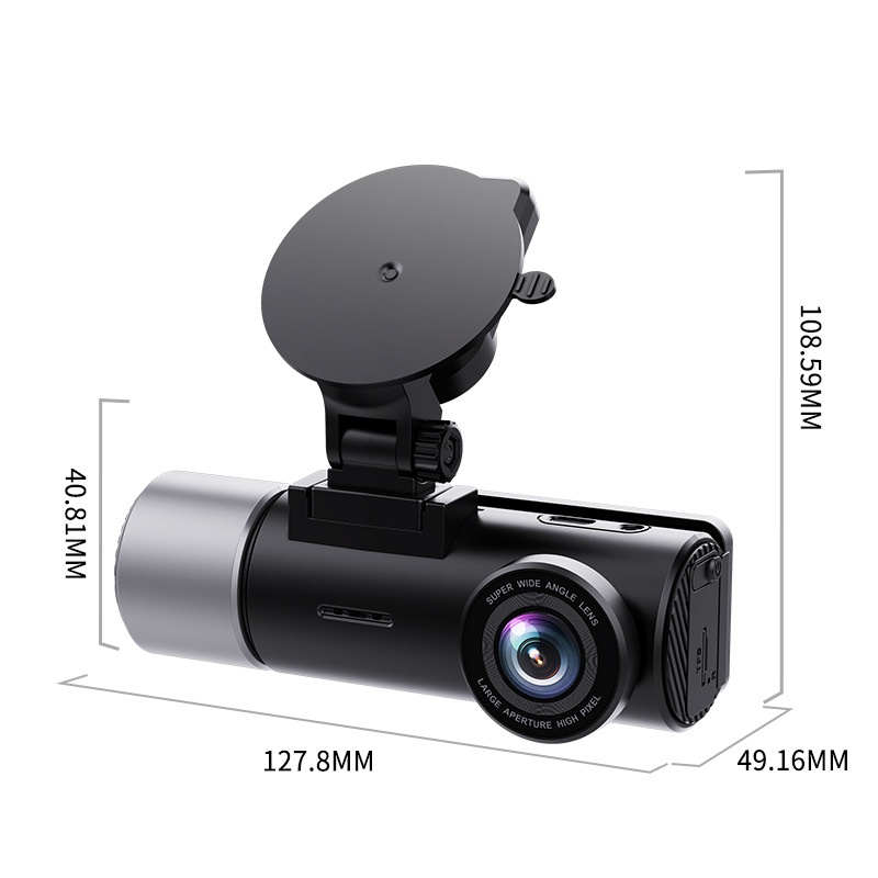 High-definition 3-in-1 4K Dash Camera With Rear And Front Recording Capabilities