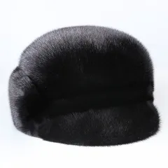 Men's New Fashion Mink Hat - Lake Hat Coffee - View 1